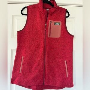L.L. Bean Red Knit Jacket